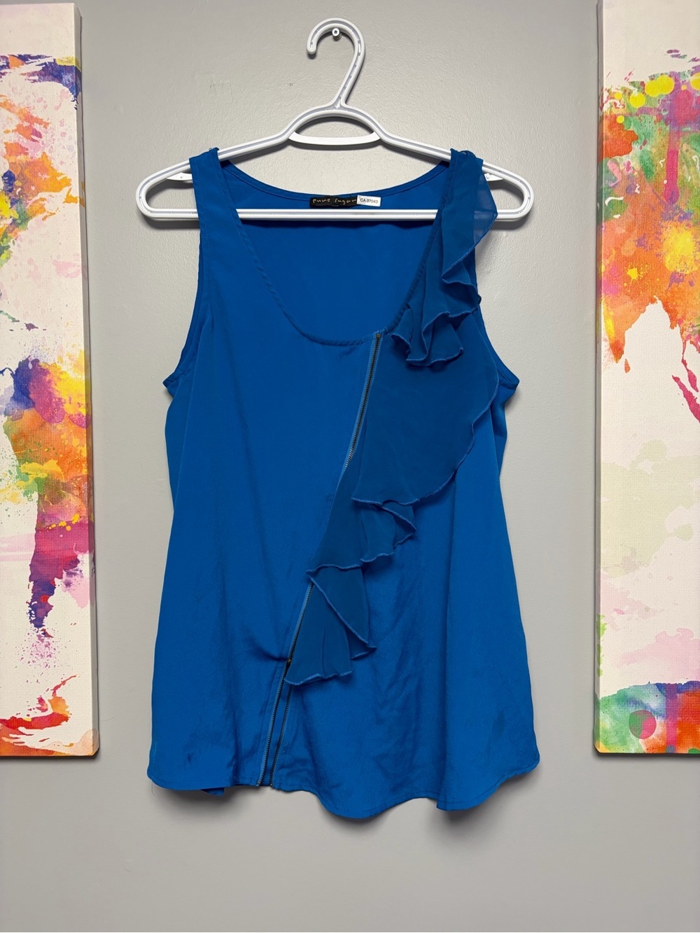 **3 for $15**Chic Blue Sleeveless Tank Top